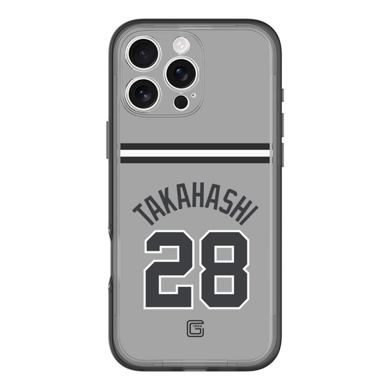 スリムプロテクションプレミアムケース［ 読売ジャイアンツ - #28 TAKAHASHI - ビジター ］