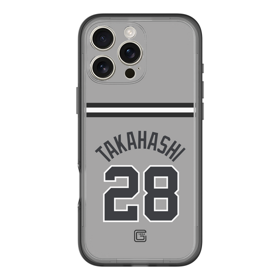 スリムプロテクションプレミアムケース［ 読売ジャイアンツ - #28 TAKAHASHI - ビジター ］