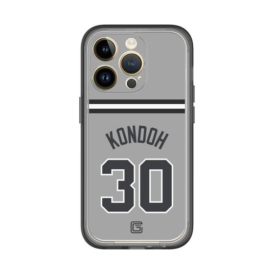 スリムプロテクションプレミアムケース［ 読売ジャイアンツ - #30 KONDOH - ビジター ］
