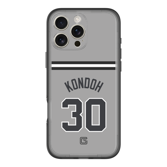 スリムプロテクションプレミアムケース［ 読売ジャイアンツ - #30 KONDOH - ビジター ］