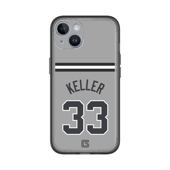 スリムプロテクションプレミアムケース［ 読売ジャイアンツ - #33 KELLER - ビジター ］
