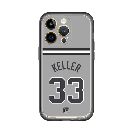 スリムプロテクションプレミアムケース［ 読売ジャイアンツ - #33 KELLER - ビジター ］