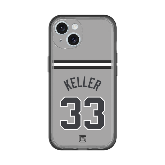 スリムプロテクションプレミアムケース［ 読売ジャイアンツ - #33 KELLER - ビジター ］
