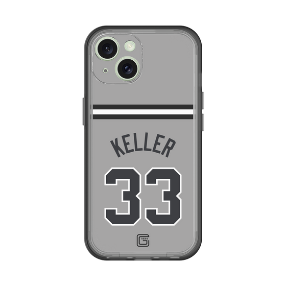 スリムプロテクションプレミアムケース［ 読売ジャイアンツ - #33 KELLER - ビジター ］