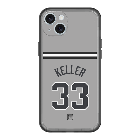 スリムプロテクションプレミアムケース［ 読売ジャイアンツ - #33 KELLER - ビジター ］