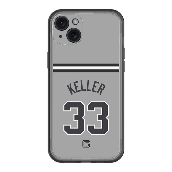 スリムプロテクションプレミアムケース［ 読売ジャイアンツ - #33 KELLER - ビジター ］