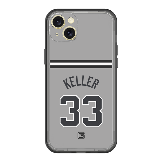 スリムプロテクションプレミアムケース［ 読売ジャイアンツ - #33 KELLER - ビジター ］
