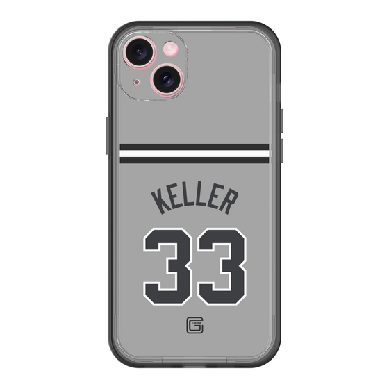 スリムプロテクションプレミアムケース［ 読売ジャイアンツ - #33 KELLER - ビジター ］