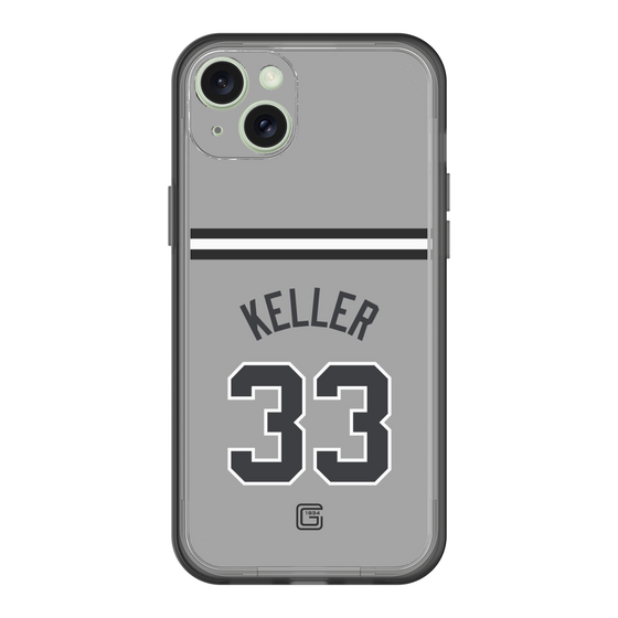 スリムプロテクションプレミアムケース［ 読売ジャイアンツ - #33 KELLER - ビジター ］