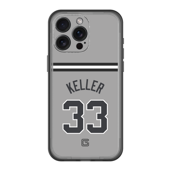 スリムプロテクションプレミアムケース［ 読売ジャイアンツ - #33 KELLER - ビジター ］