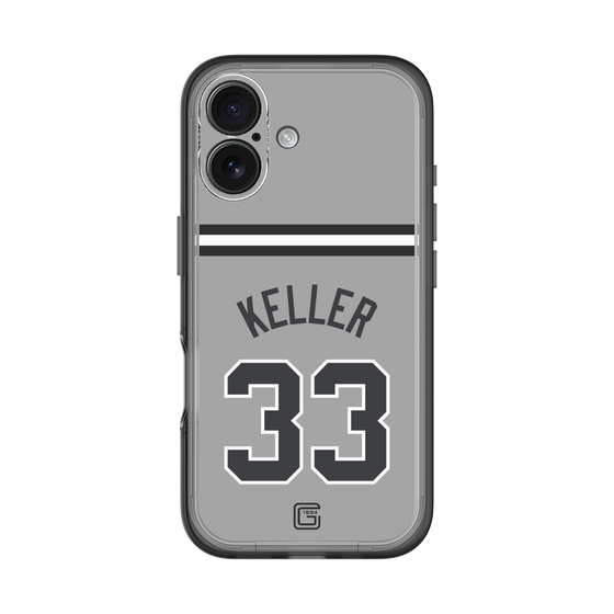 スリムプロテクションプレミアムケース［ 読売ジャイアンツ - #33 KELLER - ビジター ］