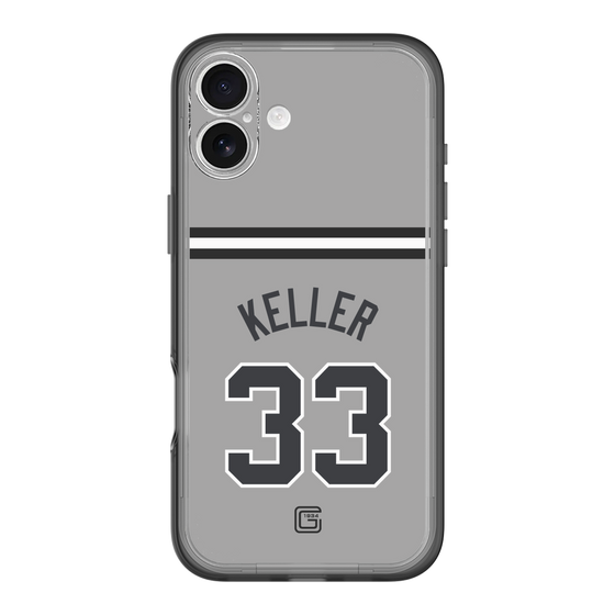 スリムプロテクションプレミアムケース［ 読売ジャイアンツ - #33 KELLER - ビジター ］
