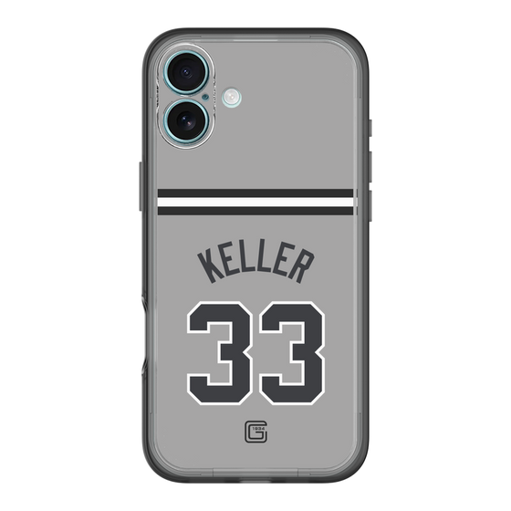 スリムプロテクションプレミアムケース［ 読売ジャイアンツ - #33 KELLER - ビジター ］