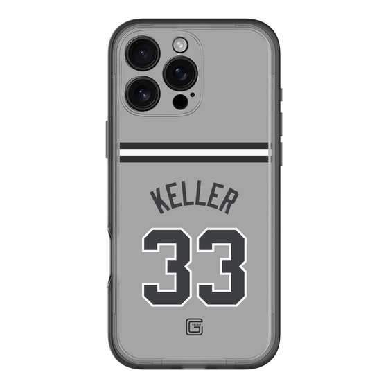 スリムプロテクションプレミアムケース［ 読売ジャイアンツ - #33 KELLER - ビジター ］