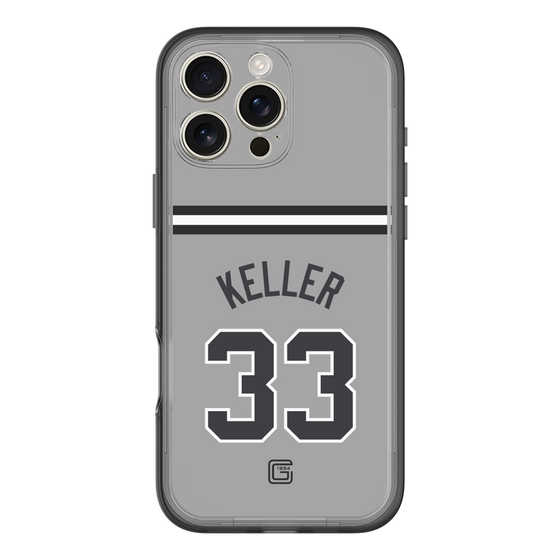 スリムプロテクションプレミアムケース［ 読売ジャイアンツ - #33 KELLER - ビジター ］