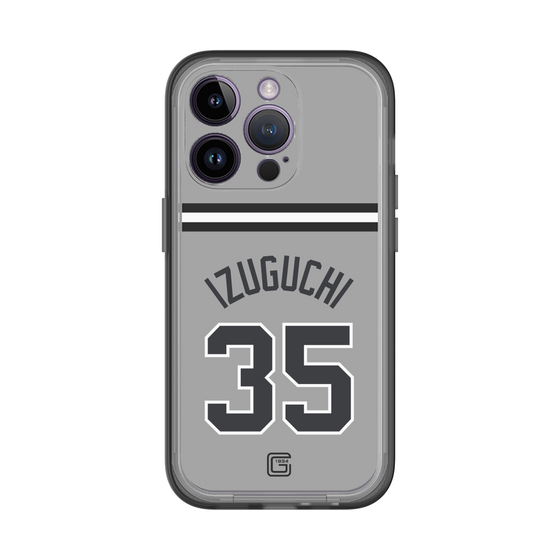 スリムプロテクションプレミアムケース［ 読売ジャイアンツ - #35 IZUGUCHI - ビジター ］