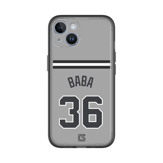 スリムプロテクションプレミアムケース［ 読売ジャイアンツ - #36 BABA - ビジター ］