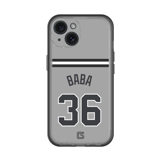 スリムプロテクションプレミアムケース［ 読売ジャイアンツ - #36 BABA - ビジター ］
