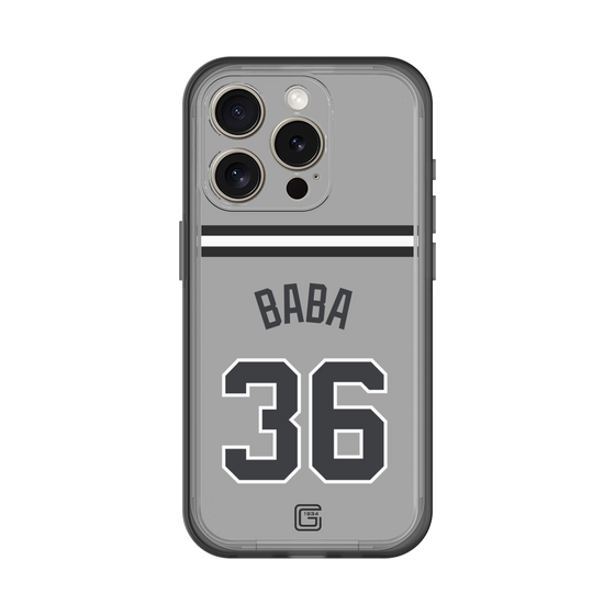 スリムプロテクションプレミアムケース［ 読売ジャイアンツ - #36 BABA - ビジター ］