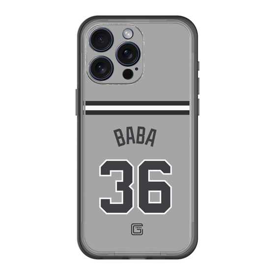 スリムプロテクションプレミアムケース［ 読売ジャイアンツ - #36 BABA - ビジター ］