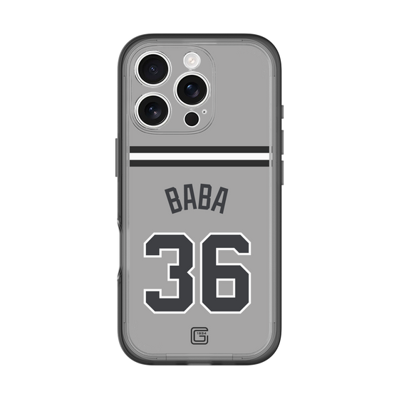 スリムプロテクションプレミアムケース［ 読売ジャイアンツ - #36 BABA - ビジター ］