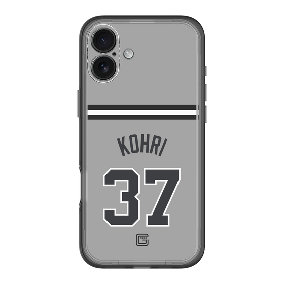 スリムプロテクションプレミアムケース［ 読売ジャイアンツ - #37 KOHRI - ビジター ］