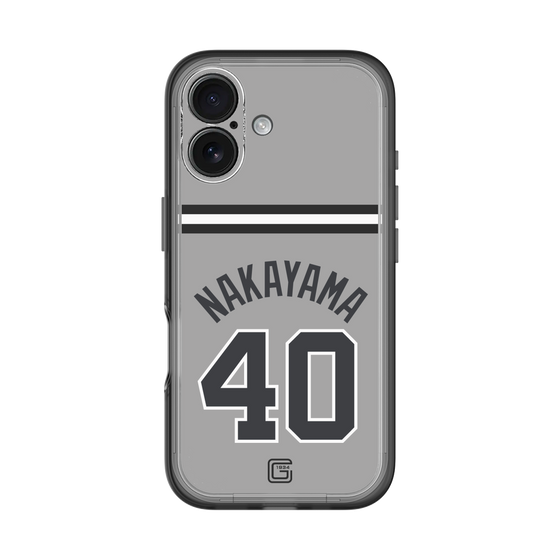 スリムプロテクションプレミアムケース［ 読売ジャイアンツ - #40 NAKAYAMA - ビジター ］