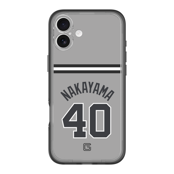 スリムプロテクションプレミアムケース［ 読売ジャイアンツ - #40 NAKAYAMA - ビジター ］