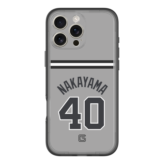 スリムプロテクションプレミアムケース［ 読売ジャイアンツ - #40 NAKAYAMA - ビジター ］
