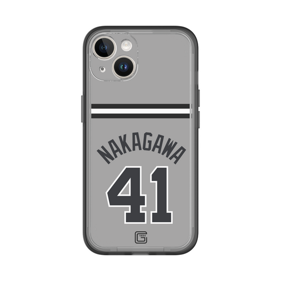 スリムプロテクションプレミアムケース［ 読売ジャイアンツ - #41 NAKAGAWA - ビジター ］