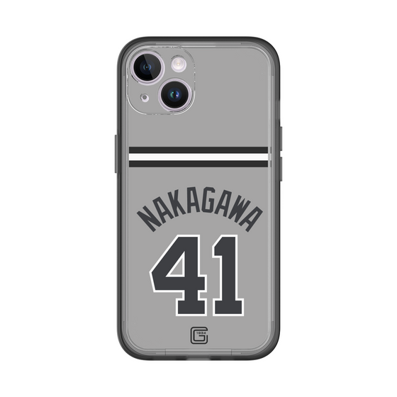 スリムプロテクションプレミアムケース［ 読売ジャイアンツ - #41 NAKAGAWA - ビジター ］