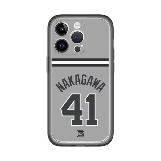 スリムプロテクションプレミアムケース［ 読売ジャイアンツ - #41 NAKAGAWA - ビジター ］