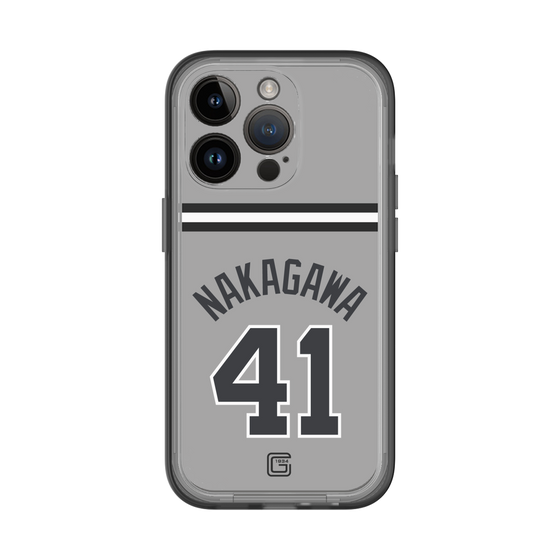 スリムプロテクションプレミアムケース［ 読売ジャイアンツ - #41 NAKAGAWA - ビジター ］