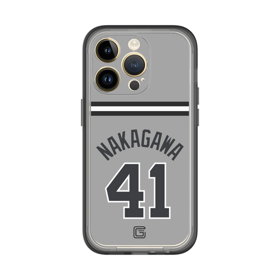 スリムプロテクションプレミアムケース［ 読売ジャイアンツ - #41 NAKAGAWA - ビジター ］