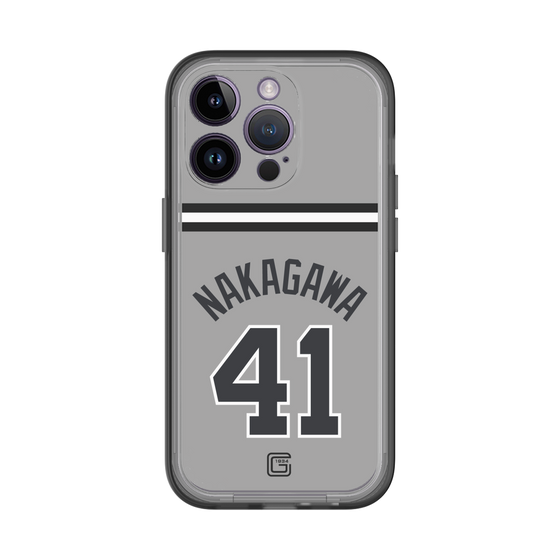 スリムプロテクションプレミアムケース［ 読売ジャイアンツ - #41 NAKAGAWA - ビジター ］