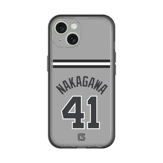 スリムプロテクションプレミアムケース［ 読売ジャイアンツ - #41 NAKAGAWA - ビジター ］