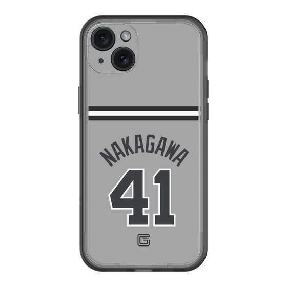 スリムプロテクションプレミアムケース［ 読売ジャイアンツ - #41 NAKAGAWA - ビジター ］