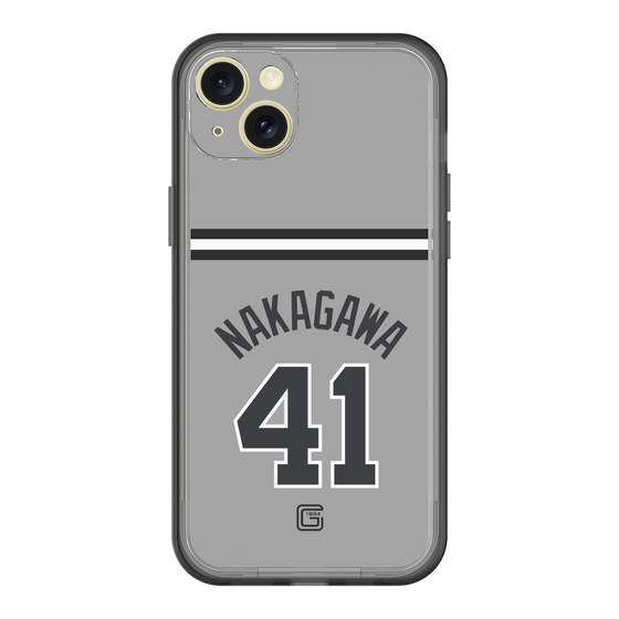 スリムプロテクションプレミアムケース［ 読売ジャイアンツ - #41 NAKAGAWA - ビジター ］