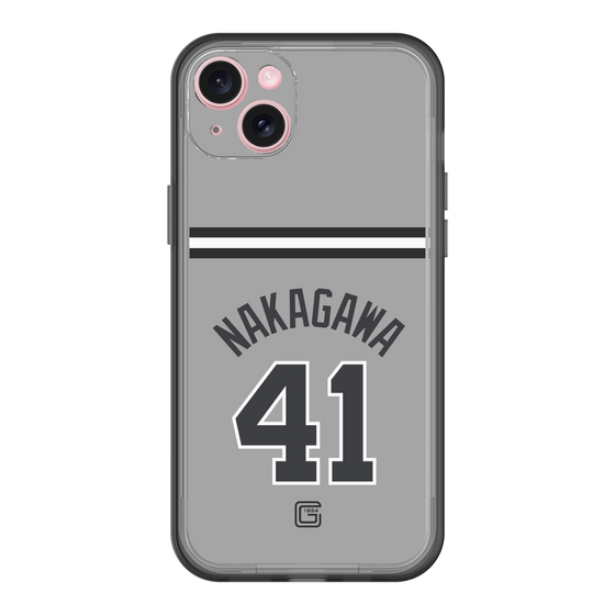 スリムプロテクションプレミアムケース［ 読売ジャイアンツ - #41 NAKAGAWA - ビジター ］