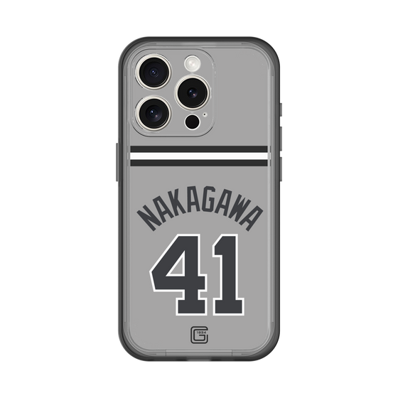 スリムプロテクションプレミアムケース［ 読売ジャイアンツ - #41 NAKAGAWA - ビジター ］