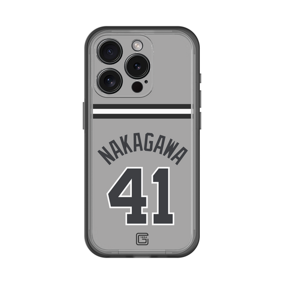 スリムプロテクションプレミアムケース［ 読売ジャイアンツ - #41 NAKAGAWA - ビジター ］