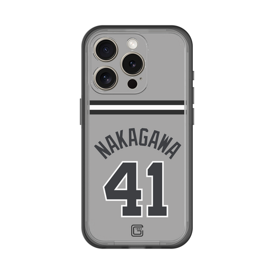 スリムプロテクションプレミアムケース［ 読売ジャイアンツ - #41 NAKAGAWA - ビジター ］