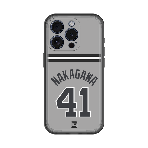 スリムプロテクションプレミアムケース［ 読売ジャイアンツ - #41 NAKAGAWA - ビジター ］