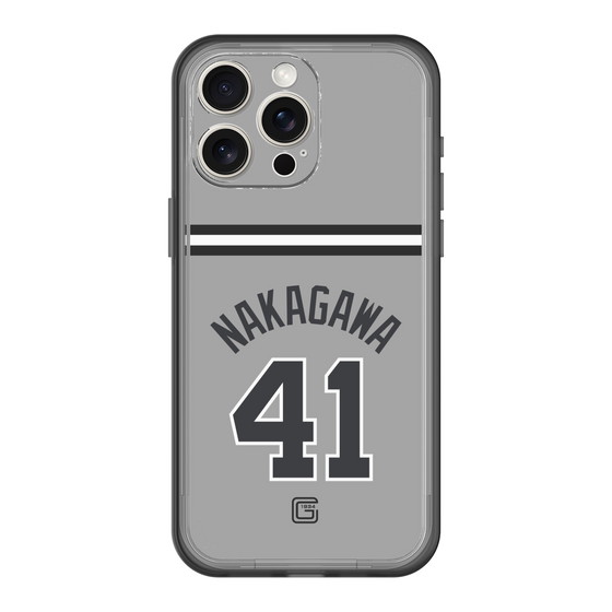スリムプロテクションプレミアムケース［ 読売ジャイアンツ - #41 NAKAGAWA - ビジター ］