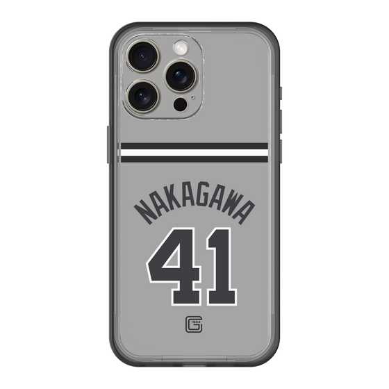 スリムプロテクションプレミアムケース［ 読売ジャイアンツ - #41 NAKAGAWA - ビジター ］