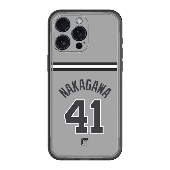 スリムプロテクションプレミアムケース［ 読売ジャイアンツ - #41 NAKAGAWA - ビジター ］
