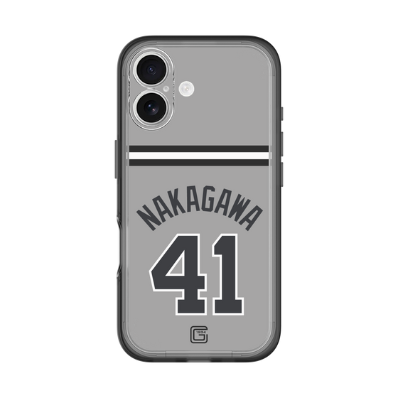 スリムプロテクションプレミアムケース［ 読売ジャイアンツ - #41 NAKAGAWA - ビジター ］
