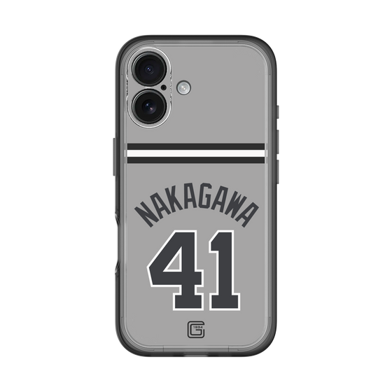 スリムプロテクションプレミアムケース［ 読売ジャイアンツ - #41 NAKAGAWA - ビジター ］