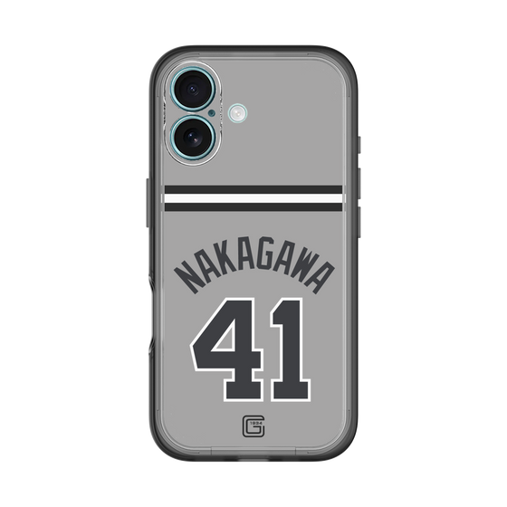 スリムプロテクションプレミアムケース［ 読売ジャイアンツ - #41 NAKAGAWA - ビジター ］