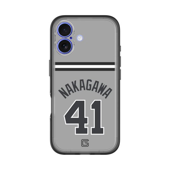 スリムプロテクションプレミアムケース［ 読売ジャイアンツ - #41 NAKAGAWA - ビジター ］